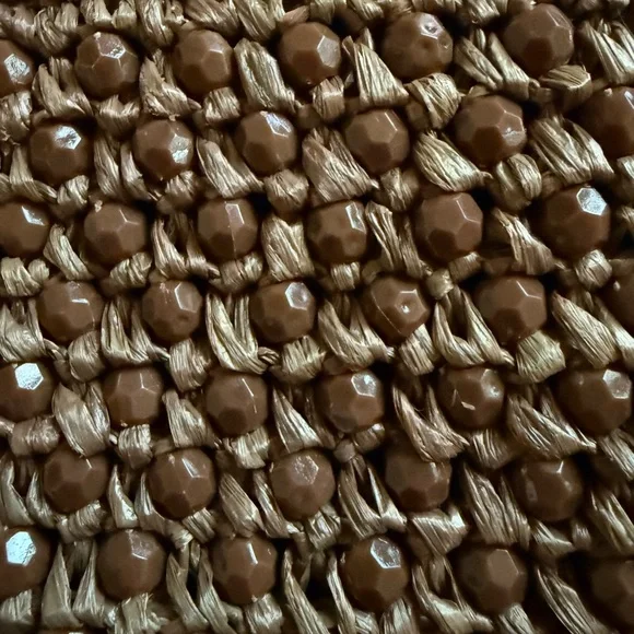 Magid Brown Beaded Woven Wristlet - Picture 6 of 7